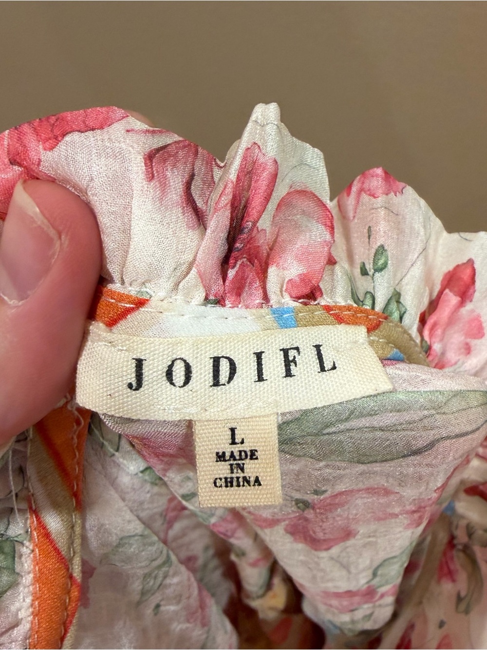 Anthropologie JODIFL Floral Patchwork Puff Sleeve Top - Multicolor Large - Picture 13 of 13